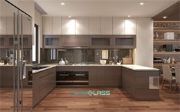 Những mẫu kính ốp bếp đep, ấn tượng và giá rẻ tại Hà Nội